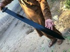 Handmade 40   D2 Steel Long Blade Viking Sword With Sheath  Battle Ready Sword 