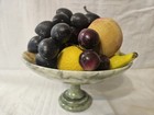 Very Nice Vintage Italian Marble   Alabaster Compote   Centerpiece  8 75  X 5 