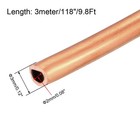 Uxcell Refrigeration Tubing  1 8  Od X 5 64  Id X 9 8 Ft 1 8 Inch  Copper