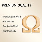 2 Pack Official Greek Wooden Letters For Crafts  Omega - 2  2 Pack  Omega 