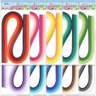Multi-color Paper Quilling Strips Set 60 Colors 10 Packs 3-10mm Craft Paper