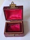 Antique Royal Worcester Porcelain  jewelled  Thimble  Turquoise Jewels  Boxed