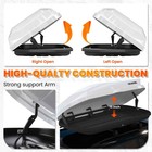 14 Ft   Heavy Duty Abs Vehicle Roof Top Storage Box Cargo Luggage Carrier 2 Locks