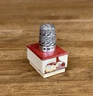 Antique James Fenton Solid Silver Floral Thimble Birmingham 1900s Swirled Design