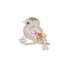 Sparkling Magpie Bird Brooch Pin-rhinestone Crystal Jewelry For Women Dress coat
