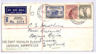 Australia Kgv Air 1934 Cover Imperial Airways Cachet  first Regular Flight  Ym94