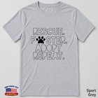 Adopt Don t Shop Repeat Rescue Foster Dog Mom Message T-shirt