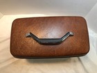 Vintage Samsonite Silhouette Suitcase Brown Vanity Train Makeup Case - No Key