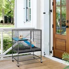Metal Small Animal Cage For Adult Rats Ferrets Chinchillas Guinea Pigs Single Un