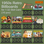 Proses 1950s  retro Billboards For 1 32 Slot Cars Uv Printed   Die-cut To Shape