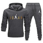 2-pcs Mens Winter Full Tracksuit Hoodie Jogger Sweatshirt Jacket Pants Set New