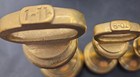 Vtg  the Salter  Balance Scale With  7 Weights And Brass Bowl Staffordshire  Uk