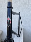 Vtg 1990 Dawes Galaxy Touring Bicycle Frame   Fork  4130 Chrome Moly Steel Black