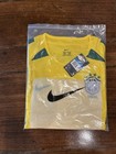 Nike Brazil Cbf Soccer Jersey Dri-fit Breathe Yellow green Size E