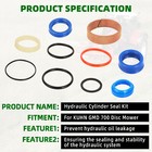 Hydraulic Cyl Seal Kit For Kuhn Gmd 700 Disc Mower 60mm Bore X 25mm Ram Us