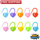 30x Plastic Locking Needle Stitch Holders Marker For Crochet Knitting Craft Clip