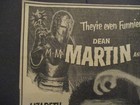 1953 Movie Film Ad  scared Stiff  Martin   Lewis Comedy Horror Semi Musical