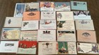 Lot Of  25 Antique Art Deco 1920s - 1930s Flat Christmas Greeting Cards Ephemera