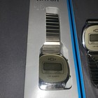  2  Vintage Chevrolet Nos Digtal Quartz Watch Untested Gold Color Flex Band Read