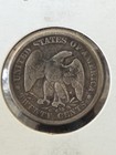 1875 Cc Silver Twenty Cent Piece 20c Carson City  Nice Original Surfaces F-vf