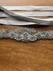 Soar Dream Silver Wedding Belt sash Sparkly Belt For Dresses
