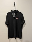 Adidas Detroit Red Wings Nhl Go To Polo Shirt Black  Adult Size Medium Nwt