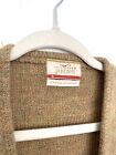 Jantzen Cardigan Sweater Camel Wool Mohair Vintage 60s Grunge Kurt Cobain Shaggy