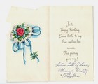 Vtg Kittens Cats In Hatbox Birthday Daughter Greeting Card Atomic Mod Mcm 1950s