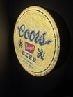 Coors Banquet Beer Double Sided Hanging Light Sign Bar Wall Decor 9  Gift