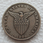 1906-s Philippines Peso 1p Coin - Rare Key Date  As Shown In The Figure