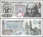 Mexico 10 Pesos  1975  P-63h  Unc X 10 Pcs