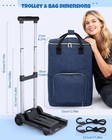 Coopay Portable Crochet Bag  Extra Large Yarn Storage For Crochet Accessories   