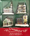 Vintage It   s A Wonderful Life Christmas Bedford Falls Village Ornaments  1607