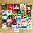 2021 Starbucks Holiday Christmas Gift Card New-choose One Or More