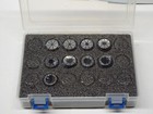 Steel Sealed Precision 1 8-5 8  Er25 Spring Collets 9 Piece Set  0 0003  T i r  
