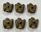 Vintage Seated Eagle Figural Finials Heavy Metal Most Likely Brass- 1 1 2    High