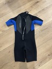 O neill Youth Reactor 2mm Spring Wetsuit Black blue Size 8