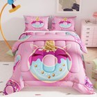 Unicorn Comforter Sets For Girls Kids Adults pink Colorful Background Twin A43