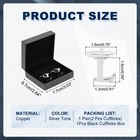 Initial Cufflinks  Alphabet Letter L Men Cuff Links Including Box  Silver Tone