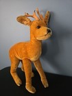 Steiff Roebuck Deer W Antlers Mohair Plush Male Buck Vintage