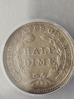 1854 Liberty Seated Half Dime Anacs Au 50 Details Cleaned 6288711 Free Shipping