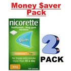 2 X Nicorette Fruit Fusion Stop Smoking Chewing Gum 4mg 105pieces