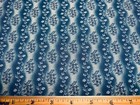 Cotton Fabric 1800s Civil War Repro Buda Blue Floral Colorful Coor Marcus 1 2yd