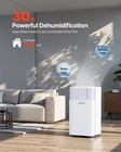 Vevor 30 Pints Dehumidifier For Home Basement Smart Humidity Low Noise For Room