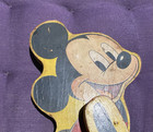 Vintage 1940s Fisher Price Mickey Mouse Drummer Wooden Pull Toy Part Only  476