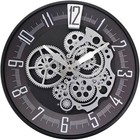 16  Industrial Steampunk Wall Clock - Vintage Moving Gears Decor For Home  Kitch