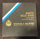 1976 Republic Of San Marino World Coin Mint Set In Box  missing 1 Coin 