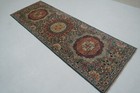 3 X 9 Ft Green Turkish Mamluk Fine Quality Hand Knotted Runner Rug