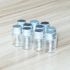 2ml Glass Bottles Tiny Aluminum Diy Jars Lids Crafts 20-200pcs Vials Essential