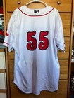 Chad Epperson Game Used Worn Portland Sea Dogs Home White Jersey